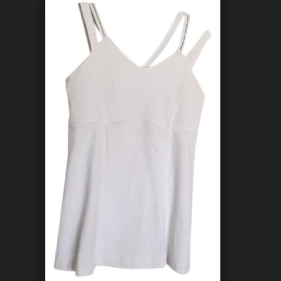 Lululemon white tank top size 4 - Picture 1 of 1